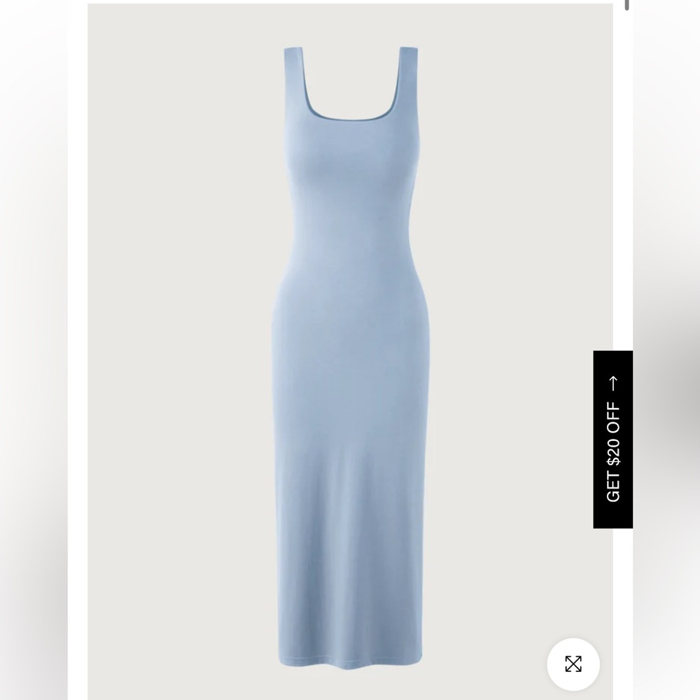 OGL Contour Brami Tank Midi Dress - Blue Air